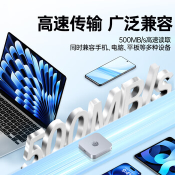 梵想（FANXIANG）2TB 移动固态硬盘（PSSD）Type-c USB 3.2 500MB/s 移动高速SSD 手机直连 笔记本外接硬盘 PS500