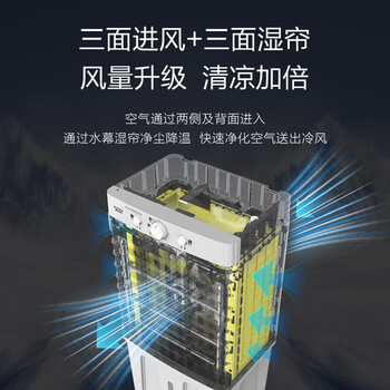 澳柯玛风扇制冷落地空调扇电扇家用强力制冷风机商用电扇水风扇工业水空调冷气扇厨房客厅小型