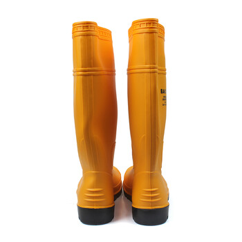 霍尼韦尔 Honeywell 75708Easy PVC安全靴 劳保靴 男女工作靴 防砸防刺穿 防化耐油 10双起拍 黄色 45