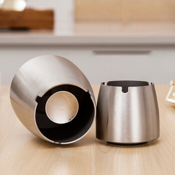 科力邦（Kelibang） 烟灰缸 不锈钢商用大号加厚防风烟灰缸 酒店宾馆会议室酒吧台露天餐厅厚底烟盅 KB3221