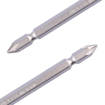 安力士牌（ANEX）进口AHM-1110 螺丝刀批头 双头强磁螺丝刀 十字批咀 PH1X110mm 2支装