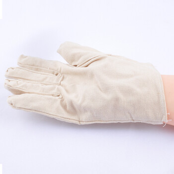 安美尚（ams）白帆布手套 120双装 企业定制