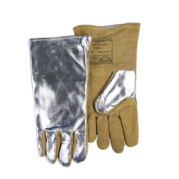 威特仕 10-2385电焊手套牛皮烧焊气焊焊工手套定做劳保工业防护手套 10-2385 L#