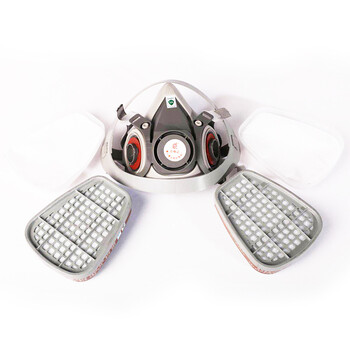 普达PD-TC-FD-410防毒面具 面罩+2个[P-H2S-1]蓝色过滤件 防工业粉尘 定制