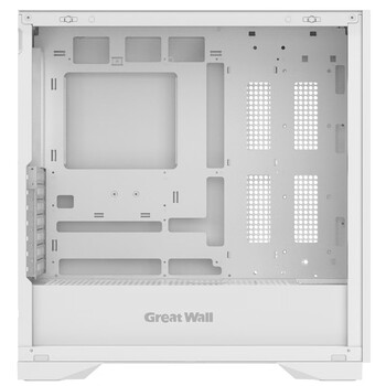 长城（Great Wall）冰霜X7W白色电脑机箱（背插主板/磁吸铁面板/0.75mm厚五金/四面便拆装/360水冷位/9风扇位/5090）