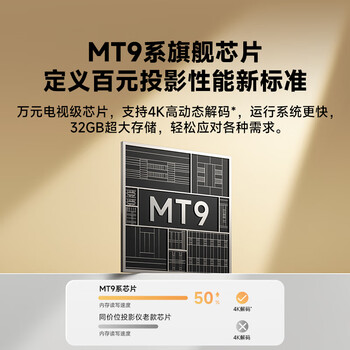哈趣H3 云台投影仪家用 真1080P 家庭影院 高清便携轻薄 智能卧室宿舍投影机 （32G内存）