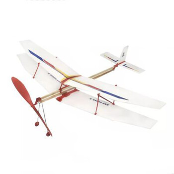 鼎好橡筋飞机航模拼装飞机模型科普模型橡筋动力双翼机科技小制作