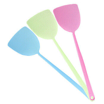 蓓尔蓝 LSL8592 苍蝇拍 手打加厚塑料网面灭蚊拍 手动打蝇子拍 绿色（常规款）