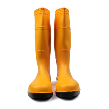 霍尼韦尔 Honeywell 75708Easy PVC安全靴 劳保靴 男女工作靴 防砸防刺穿 防化耐油 10双起拍 黄色 45