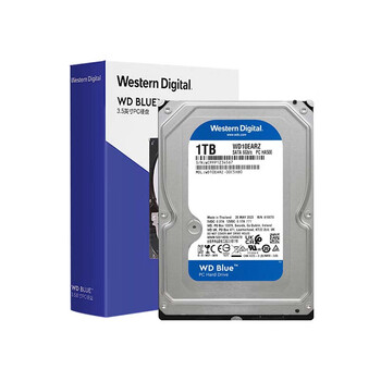 西部数据（WD）台式机械硬盘 WD Blue 西数蓝盘 1TB 5400转 64MB SATA CMR垂直 电脑硬盘 3.5英寸 WD10EARZ