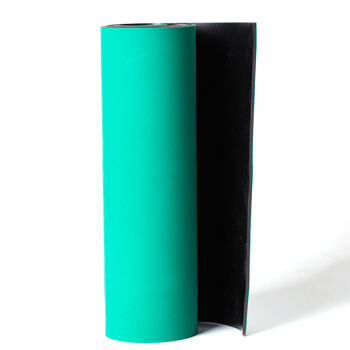 者也防静电台垫 橡胶垫 绿色耐高温工作手机维修皮实验室桌垫2mm3mm橡胶板 0.8M*10M*2MM