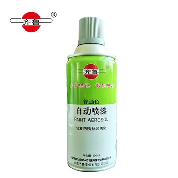 齐鲁 葱绿 自喷漆 400ml/支 手摇喷漆工业防腐漆 金属防锈漆自动喷漆翻新喷漆手喷型划改色油漆