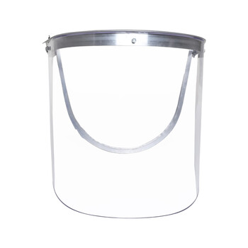 SAFEMAN君御 M1014-2耐高温PC防护面屏（厚款3mm）防冲击耐高温防化 配安全帽式防飞溅物冲击 透明 *1个