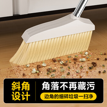 家杰优品扫把套装不粘头笤帚带梳齿扫把簸箕套装扫帚两件套大扫除