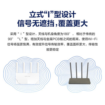 H3C 新华三 AX1500 路由器千兆无线WiFi6 高速路由1500M穿墙家用5G双频Mesh立式造型电竞游戏加速