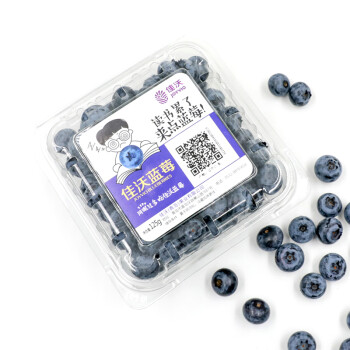 佳沃 国产蓝莓 蓝标 2盒装 125g/盒 新鲜水果