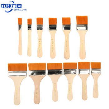 中环力安 6#50把 尼龙板刷油画刷烧烤毛刷油漆刷除灰尘尼龙板刷ZHLA8056