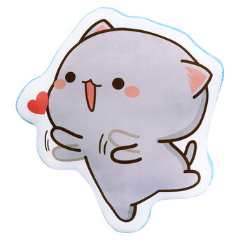 正版授权 蜜桃猫 表情包小抱枕宿舍靠枕可爱卡通沙发抱枕靠枕 蜜桃猫