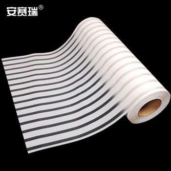安赛瑞 白色条纹磨砂玻璃贴 60cmx5m 自粘横条纹磨砂玻璃贴膜卫生间浴室办公室玻璃纸防水贴 520032