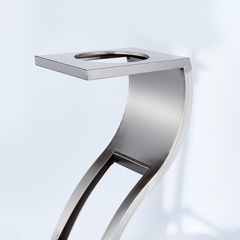 科力邦（Kelibang）不锈钢垃圾桶 宾馆酒店新概念欧式垃圾桶会所电梯烟灰桶S型不锈钢单层盆 KB1071 不锈钢