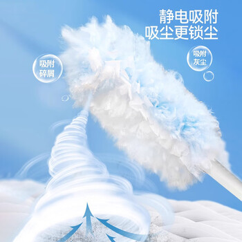 锡洁静电除尘掸车用吸尘灰尘清理神器鸡毛掸子一次性除尘扫灰家用