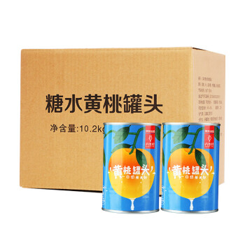 【京东出品】八享时糖水黄桃罐头425g*24 量贩装 出口日本级,降价幅度0.2%