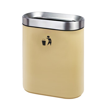 南 GPX-218A 南方分类环保垃圾桶 地铁分类不锈钢垃圾桶垃圾箱果皮桶 杏色 内桶容量86升