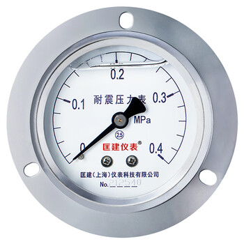 匡建仪表（CONJANT）YTN-60ZT  耐震压力表 0-0.4mpa不锈钢液压表 轴向抗震高压螺纹14*1.5