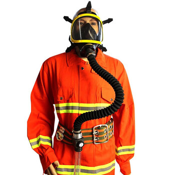 谋福CNMF 强制送风呼吸器 电动式空气呼吸器 单人长管防毒面具 （送风呼吸器 配20米长管款）II型