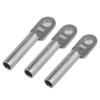 天旭DT铜鼻子25MM平方电缆铜线耳接线端子线鼻子紫铜镀锡接头 DT-25镀锡 20只/包 1包