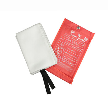 利生 灭火毯 消防安全毯 应急逃生毯 玻璃纤维绝缘隔热阻燃毯子应急防火毯1米X1米(双层)