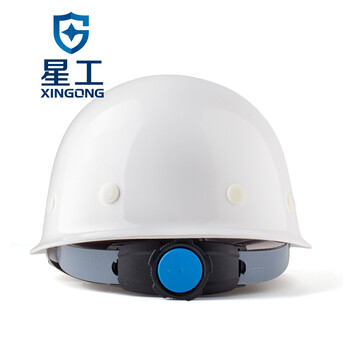 星工（XINGGONG）中建玻璃钢安全帽CSCEC工程防砸抗冲击安全帽工地电力 免费印字定制 白色旋钮XG-3ZJ