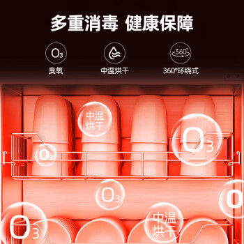 圣托（Shentop）商用消毒柜 无磁中温消毒碗柜 热风循环双开门 大型酒店幼儿园厨房用 YTP1200-D6