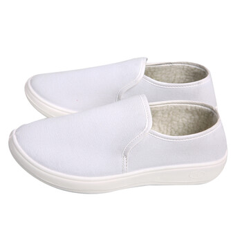 星工（XINGGONG）冬季防静电棉鞋 PU中巾棉鞋 无尘防尘鞋保暖型 白色PU底45码