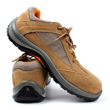 代尔塔 (Deltaplus) 301210透气毛面牛皮劳保鞋防砸/防刺穿/耐油/防滑42码