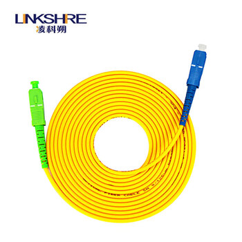 凌科朔（LINKSHIRE）电信级广电CATV专用斜八度APC插芯端面网线光纤跳线尾纤 单模单芯 SC/UPC-SC/APC 10米