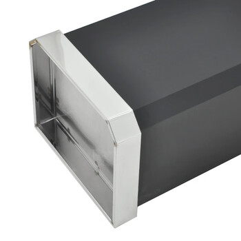 兰诗（LAUTEE）A-072 丽格垃圾桶烟灰桶 酒店宾馆商场用垃圾筒 喷塑斜角上开口款