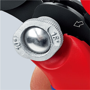 凯尼派克（KNIPEX）97 53 04 自调式压线钳 用于套管端子的四方压接 切割类工具 钢