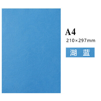 飞尔（FLYER）凹凸皮纹纸 压纹纸 云彩纸 封皮纸 彩色卡纸【230克 A4 湖蓝100张】