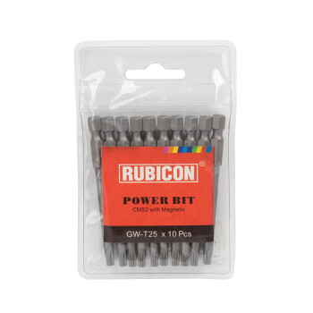 罗宾汉（RUBICON）工业星型风批嘴GW-T25 星型带孔电动螺丝起子头气动批咀T25x75mm十支