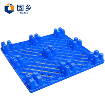 固乡 货架托盘 仓库托板 网格九脚塑料叉车托盘 栈板 塑料卡板 防潮板 物流垫仓板 加厚款 【1200*1000*145】