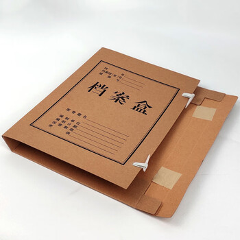 飞尔（FLYER）档案盒 加厚文件资料盒 高质感牛皮纸财务凭证盒 10只装【31x22cm 厚度4cm】