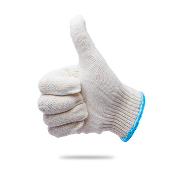 者也 12双劳保手套 耐磨搬运尼龙手套机械汽修装卸 工作棉线手套