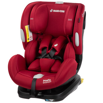 maxi cosi迈可适 汽车儿童安全座椅 0-7岁 正反向安装 五点式安全带 ISOFIX接口 Priafix马德里红