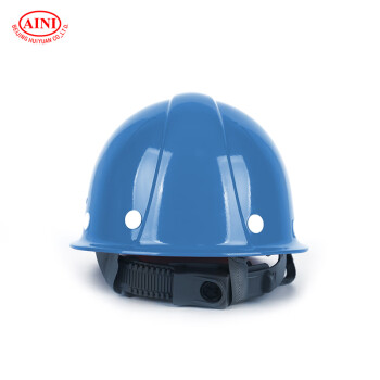 艾尼 慧缘ANF-2b 单筋型玻璃钢透气安全帽 铁路工地工业建筑防砸抗冲击 蓝色 