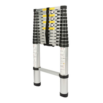 兴航发 铝合金竹节直梯3.8M 铝合金梯子 竹节梯伸缩梯子加厚