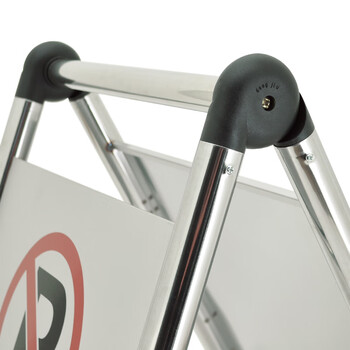 兰诗（LAUTEE）B-03 不锈钢停车牌指示牌 可折叠A字牌酒店商场银行告示牌 专用车位折叠款