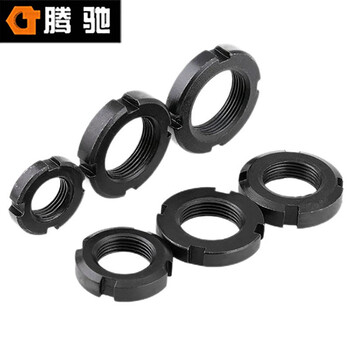 腾驰（CT）SB05 圆螺母 GB812 LF系列 碳钢 发黑  M140*2（10支）