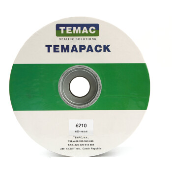 TEMAC/太美6210膨胀石墨带一根镍丝增强盘根12*12mm 5KG/卷