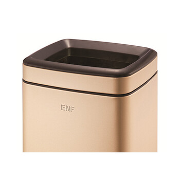 南 SF8-F01 南方长方形房间桶 闪银香槟金 商用酒店宾馆客房不锈钢垃圾桶 果皮桶 内桶容量8升